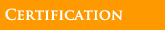 Certification